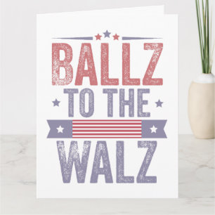 Carte Ballz à l'élection Walz Harris Waltz 2024