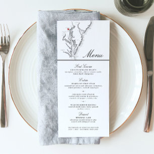 Carte Baltimore Maryland Mariage noir blanc élégan