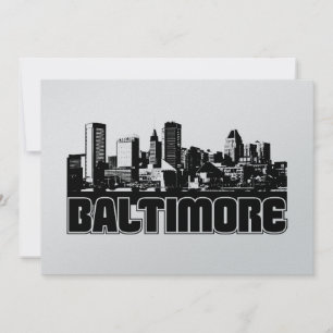 Carte Baltimore Skyline