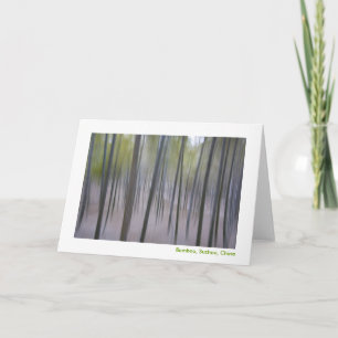 Carte Bambou Abstrait