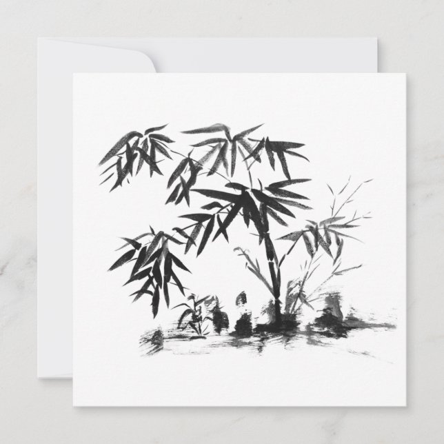 Carte Bambou dans l'eau (Devant)