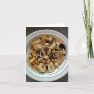 Carte Banana Chip Gun Show Greetings Card