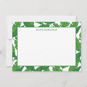 Carte Banana Leaf Flat Note