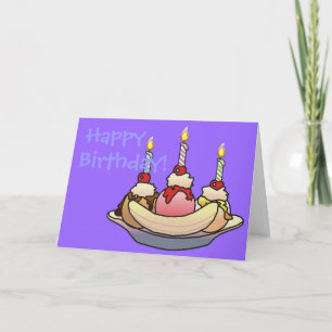 Carte BANANA SPLIT ANNIVERSAIRE par SHARON SHARPE