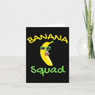 Carte Banana Squad Nourriture Vacances été Correspondant
