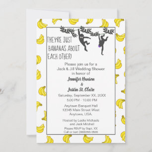Carte Bananas About You Jack et Jill Wedding shower