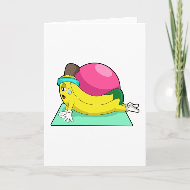 Carte Banane au yoga Fitness (Devant)