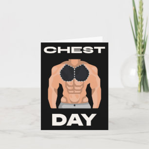 Carte Banc du jour de la poitrine Pecs Bodybuilding