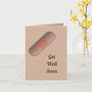 Carte Bandaid Obtenez Bien Bientôt Texte Personnalisable