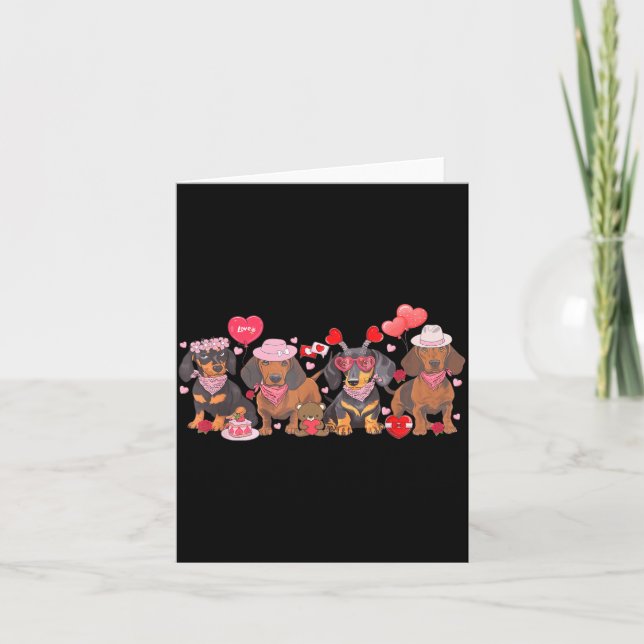 Carte Bandana de jour de la Saint-Valentin pour chienne  (Devant)