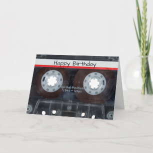 Carte Bande de la cassette d'anniversaire