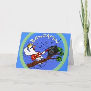 Carte Bande dessinée drôle d'anniversaire de joueur de
