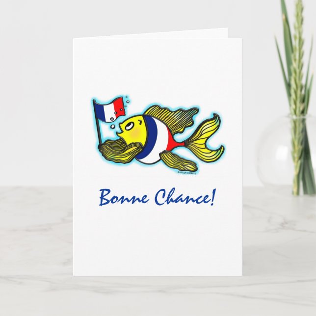 Carte Bande dessinée drôle de poissons français de (Devant)