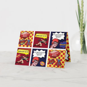 Carte Bande dessinée personnalisée Anniversaire