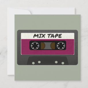 Carte Bande Mélange Violet - 80s Et 90s Cadeau Inspiré R