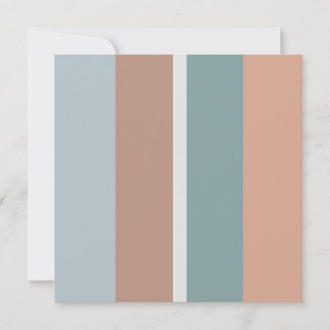 Carte Bandes de couleurs coupées (Devant)