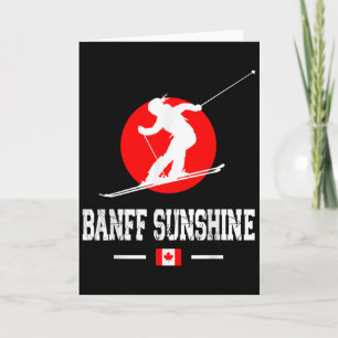 Carte Banff Sunshine Canada Station de ski Montagnes Roc