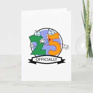 Carte Bannière d'anniversaire officielle 25