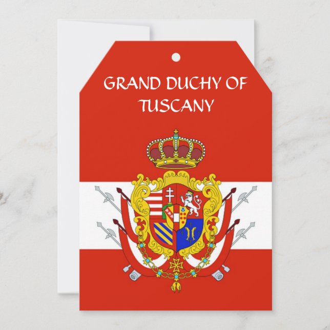 Carte Bannière de la Marine Médicis de Toscane (Devant)