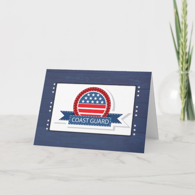 Carte Bannière et insigne patriotiques d'obtention du (Devant)