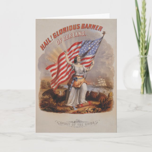 Carte Bannière glorieuse ! -Carte de vœux (Devant)