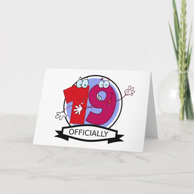 Carte Bannière officielle 19 Anniversaire (Devant)