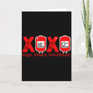 Carte Banque de sang Valentine Medical Lab Science Médic