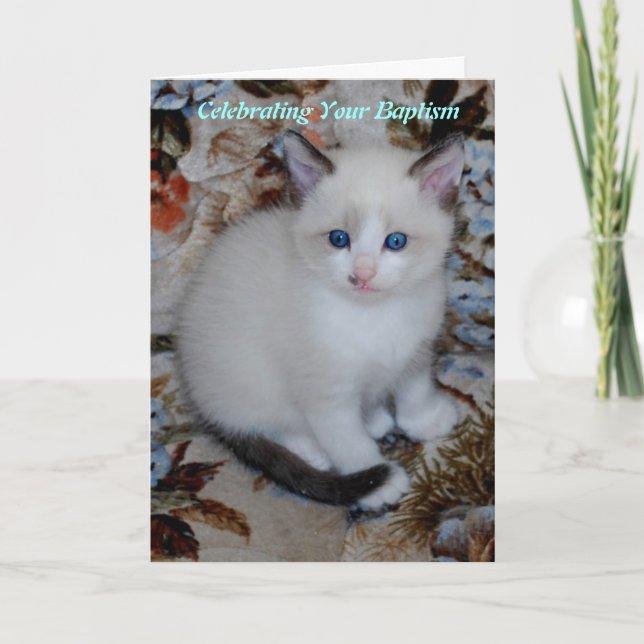 Carte baptême (Devant)