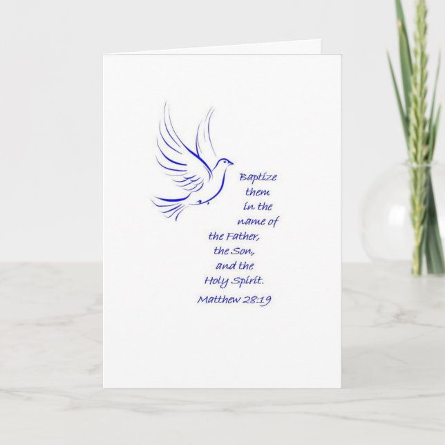 Carte Baptême (Devant)