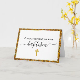 CARTE BAPTÊME ADULTE ÉLÉGANT