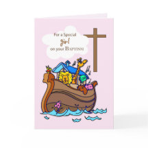 Baptême d'arche de la fille Noah, mignons animaux