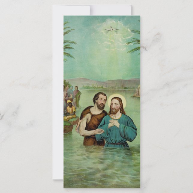 Carte Baptême de Jésus-Christ (Devant)