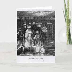 Carte Baptême mormon