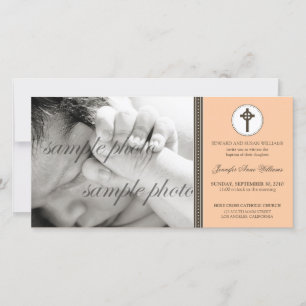 Carte Baptême simple et doux pour la pêche
