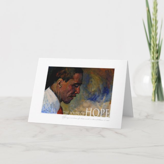 Carte Barack Obama Portrait (Devant)