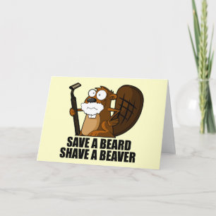 Carte Barbe amusante