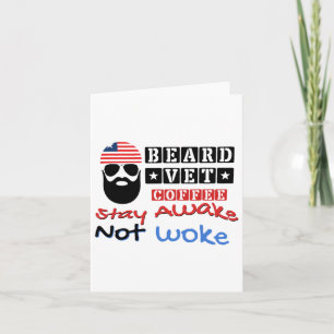 Carte Barbe Vétéran Café Joyeux 14 Juillet Fête De L'Ind