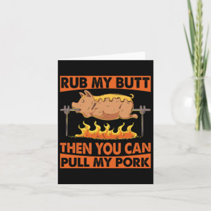 Carte Barbecue pour la fête des pères Rub Mon Cul Grill