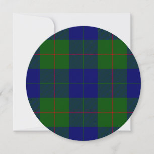 Carte Barclay clan tartan bleu vert plaid
