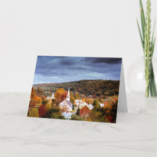 Carte Barnet, Vermont, automne en Nouvelle-Angleterre