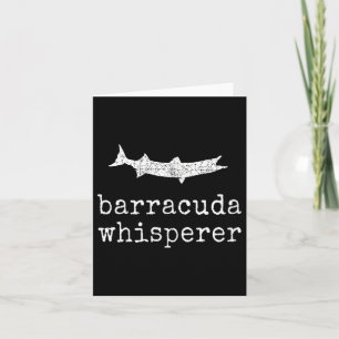 Carte Barracuda Whisperer Funny Barracuda Pêche