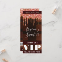 Barre de chocolat à paillettes roses VIP pour fête