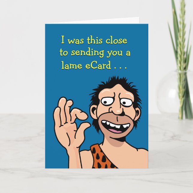 Carte Bas anniversaire de technologie (Devant)