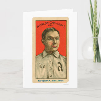 Carte Base-ball 1910 d'AMOs Strunk
