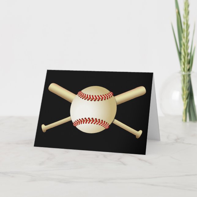 CARTE BASEBALL & BATS (Devant)