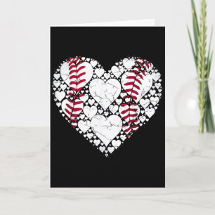 Carte Baseball Cœur Amour Jeu Sports Fan Jour de Match
