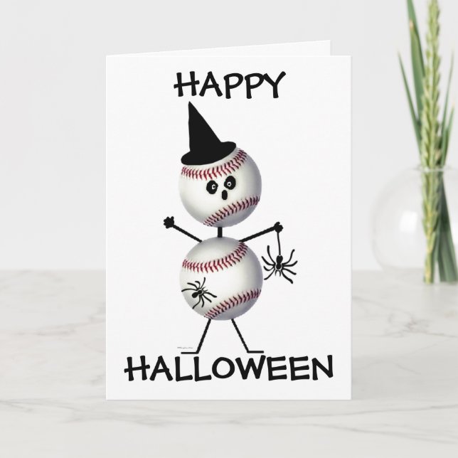 Carte Baseball d'Halloween (Devant)