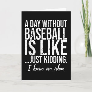 Carte Baseball drôle idée cadeau sportif