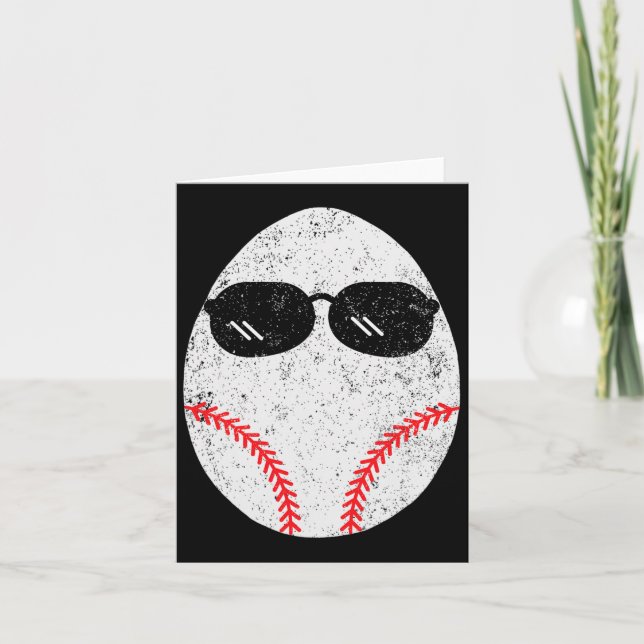 Carte Baseball Easter Egg Lunettes de soleil Femmes Homm (Devant)