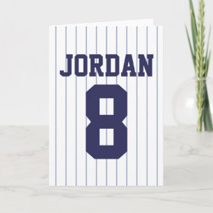 Carte Baseball Jersey - Sports Thème Anniversaire